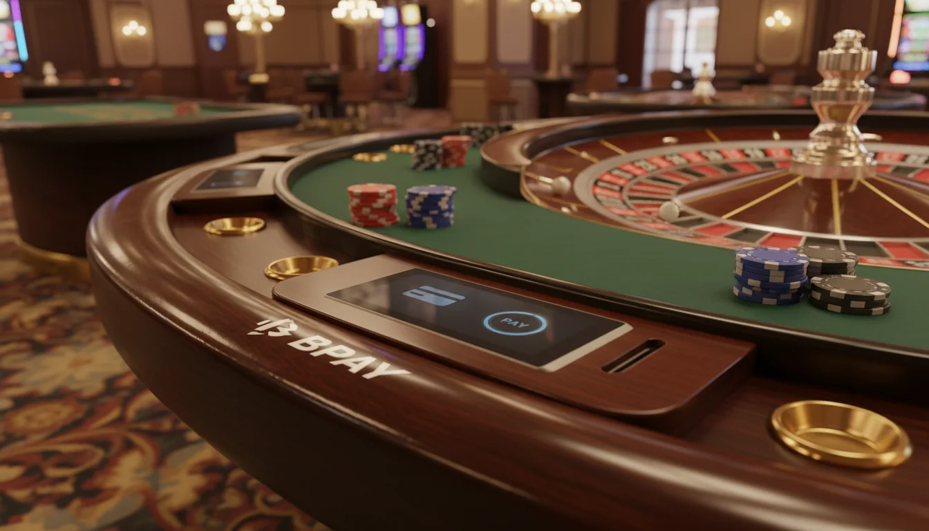 Online casino BPAY deposit screen